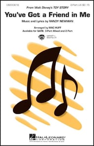 You've Got a Friend in Me Two-Part choral sheet music cover Thumbnail